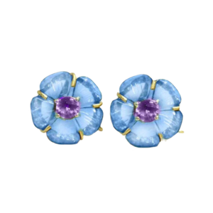 Gemstone Carved Flowers (SS077)