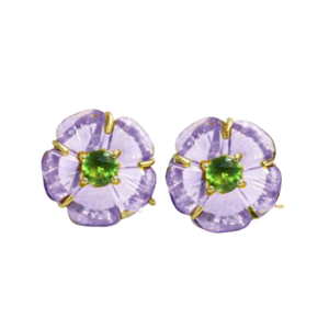 Gemstone Carved Flowers (SS080)